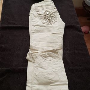 White cream la idol pants